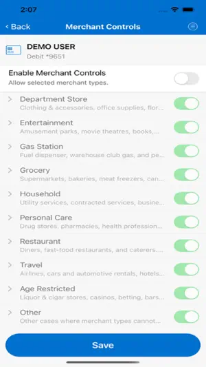 Ohio Catholic FCU Card Control screenshot 3