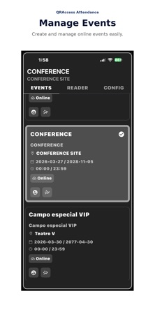 QRAccess Event Control screenshot