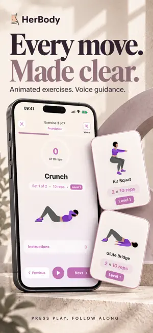 HerBody: Fitness at Home screenshot 3
