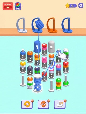 Knit Sorting - Color Fun 3D iPad screenshot