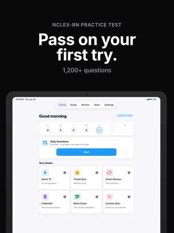 NCLEX RN Prep 2026: Nursing iPad screenshot