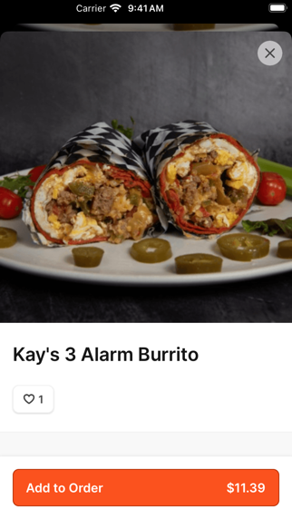 Mitchell's Breakfast Burritos iPhone screenshot 3 - Food & Drink app