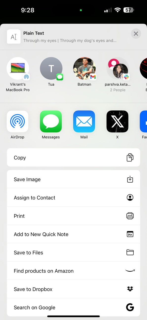 iPhone screenshot