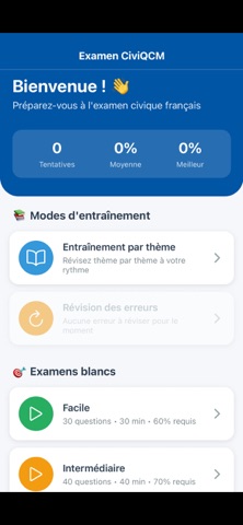 Examen CiviQCM Screenshot 1 of 6