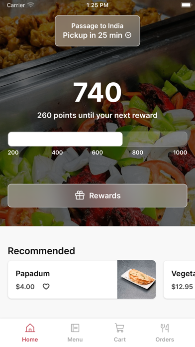 Passage to India To Go iPhone screenshot 1 - Food & Drink app