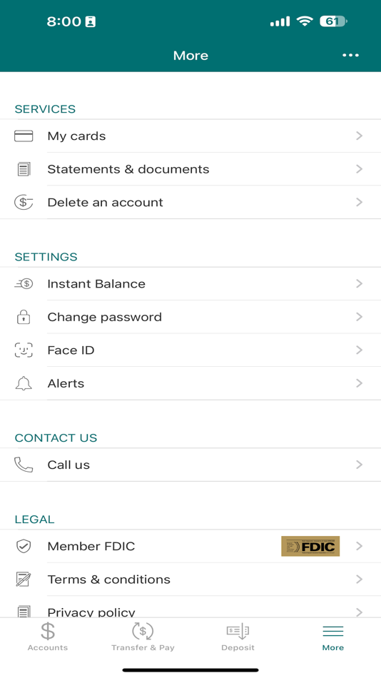 #6. MB Mobile Banking App (iOS) By: The Middlefield Banking Company