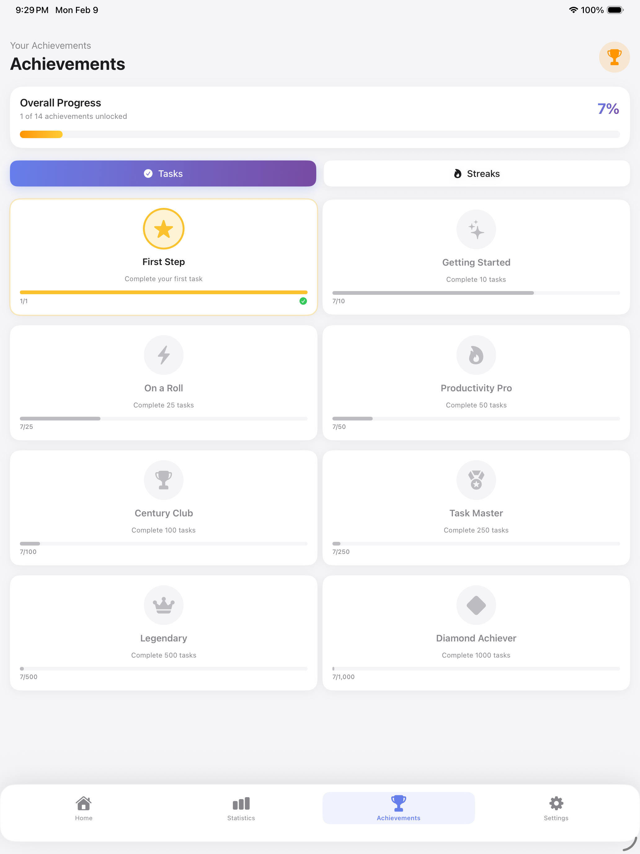 DailyList - Daily List Tracker