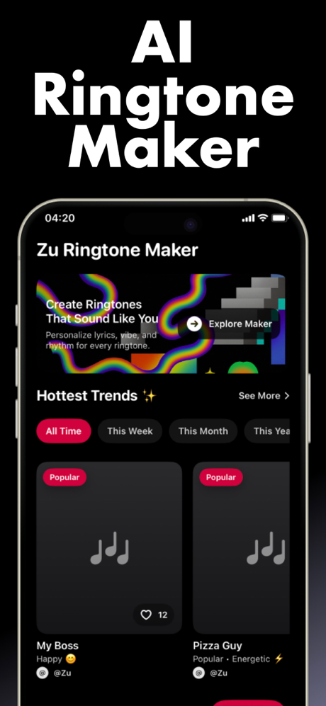 Zu: AI Ringtone Maker screenshot 2