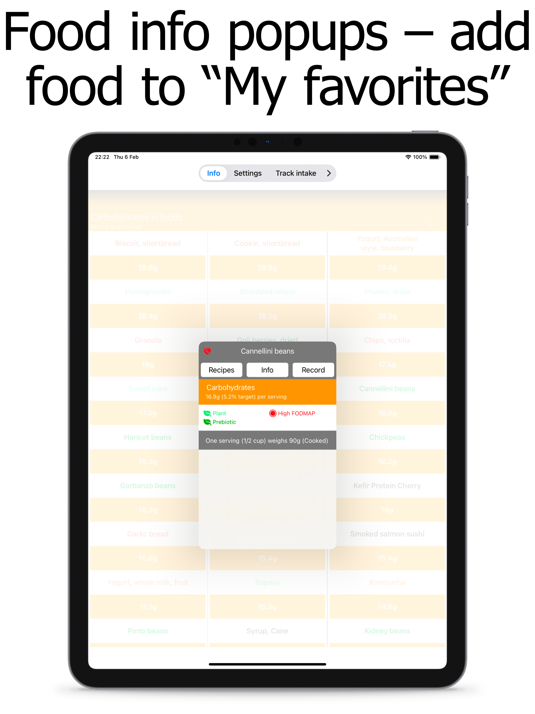 Carb Counter and Tracker