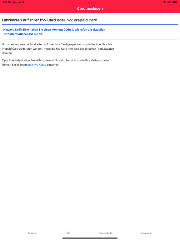 Screenshot #5 pour hvv Chipkarten Info