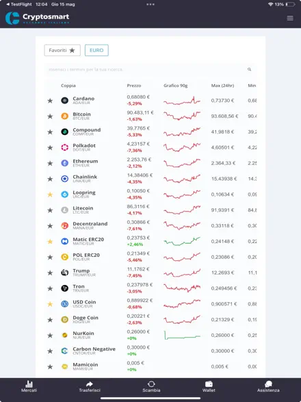 Cryptosmart app screenshot 2