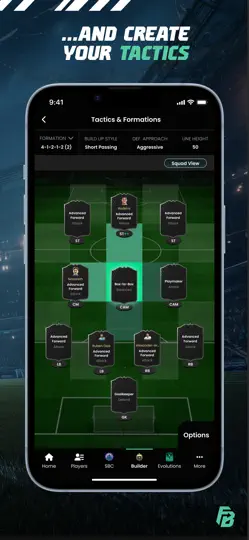Captura de pantalla de FUTBIN FC 26 Evolutions & More en iPhone 4