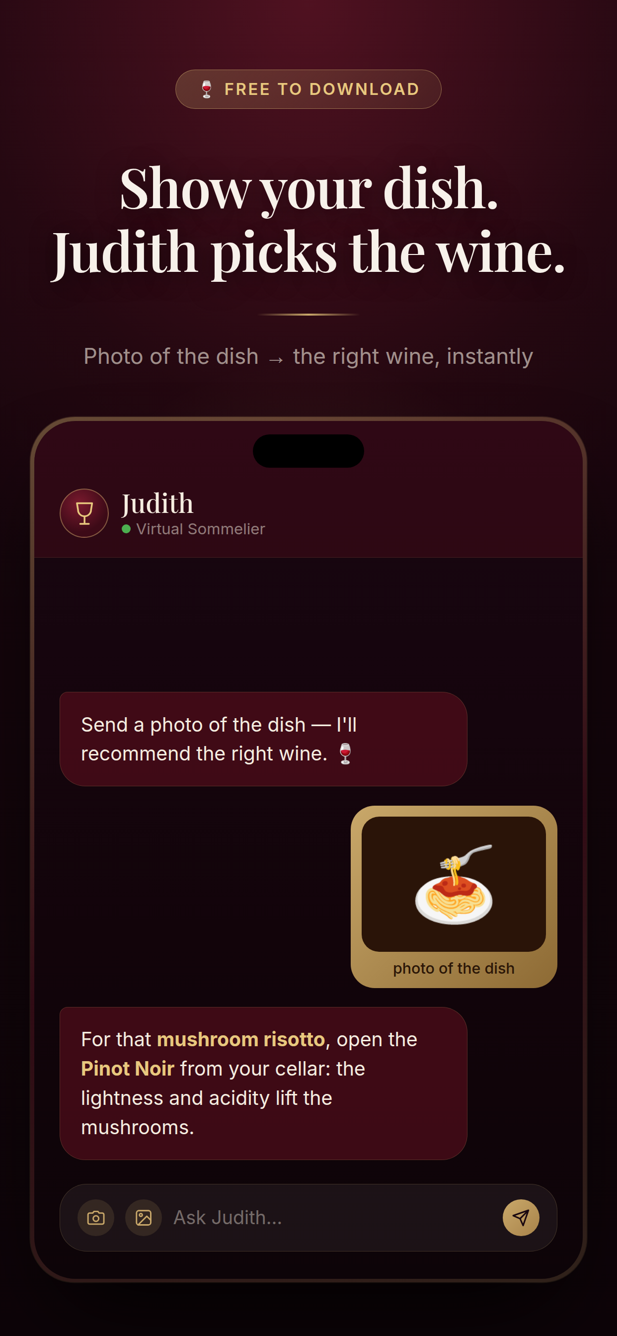 Judith: Wine Assistant screenshot 4