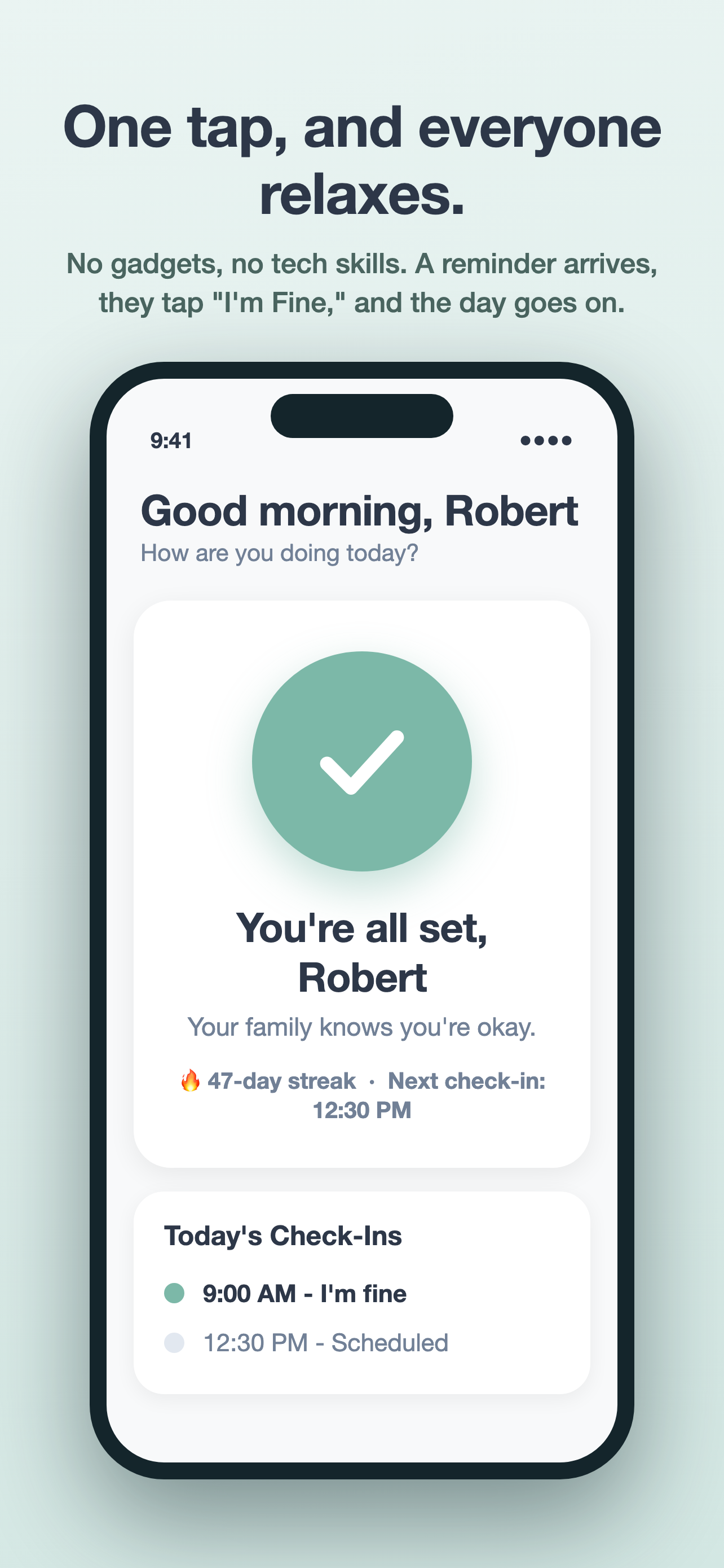 SafeCheckNow: Senior Check-In screenshot 2