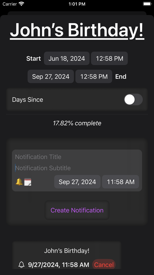 #4. Dayz Till (iOS) 由: Cory Sebastian