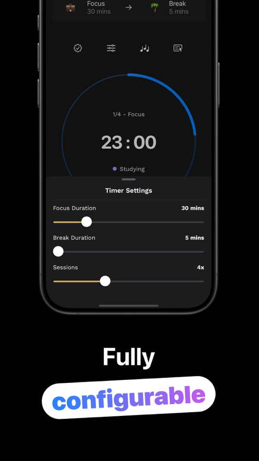 #4. Pomodoro Focus Timer: Mira (iOS) بواسطة: Stephen Fung