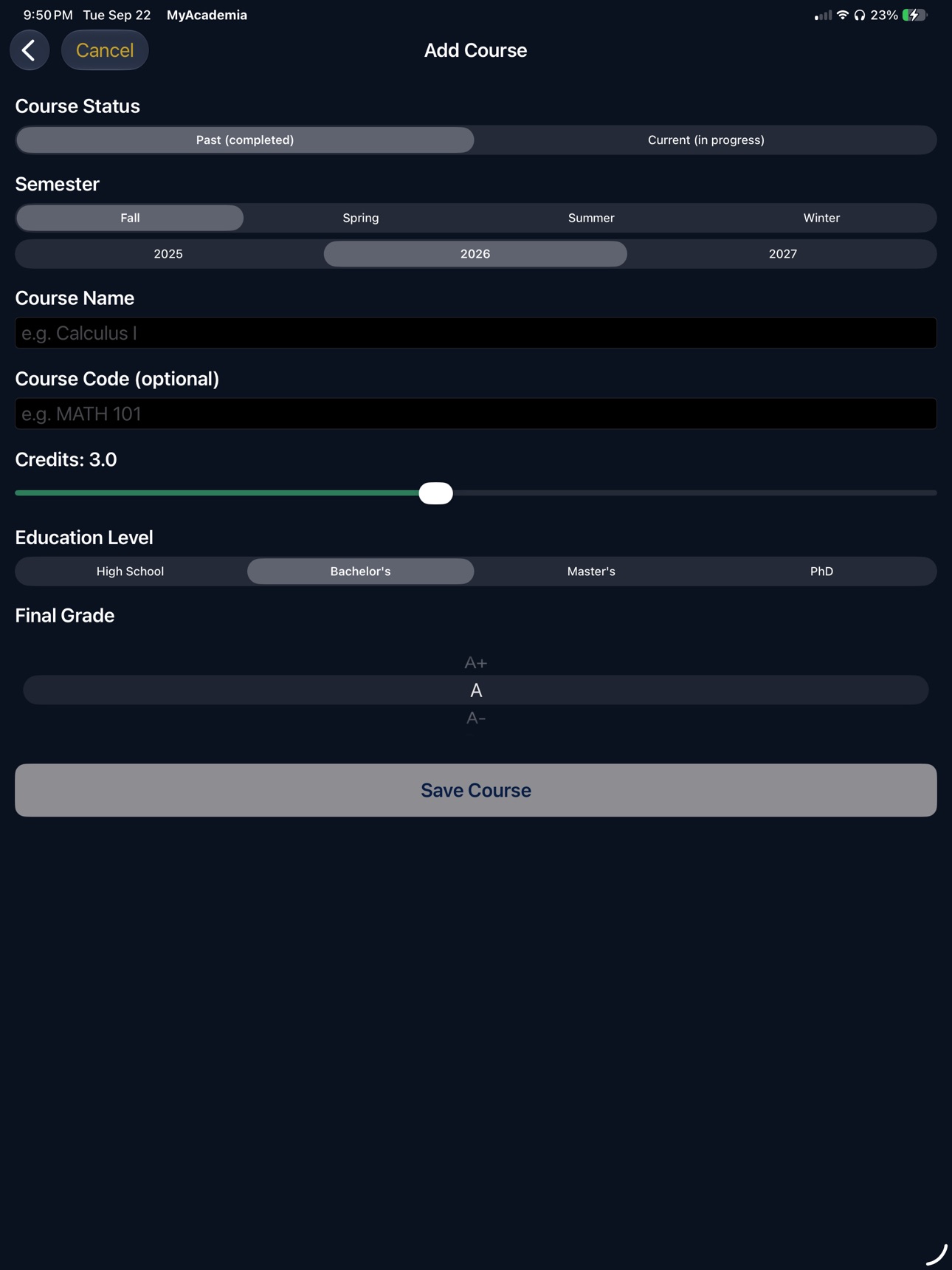 Screenshot 2 of MyAcademia