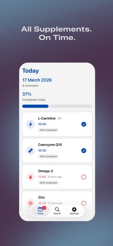 Supp Buddy: Smart Supplements Screenshot 1 of 5
