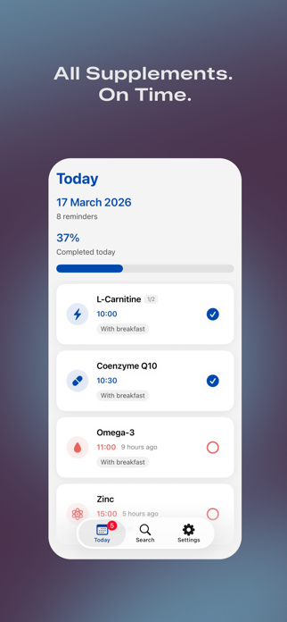 Supp Buddy: Smart Supplements Screenshot 1 of 5
