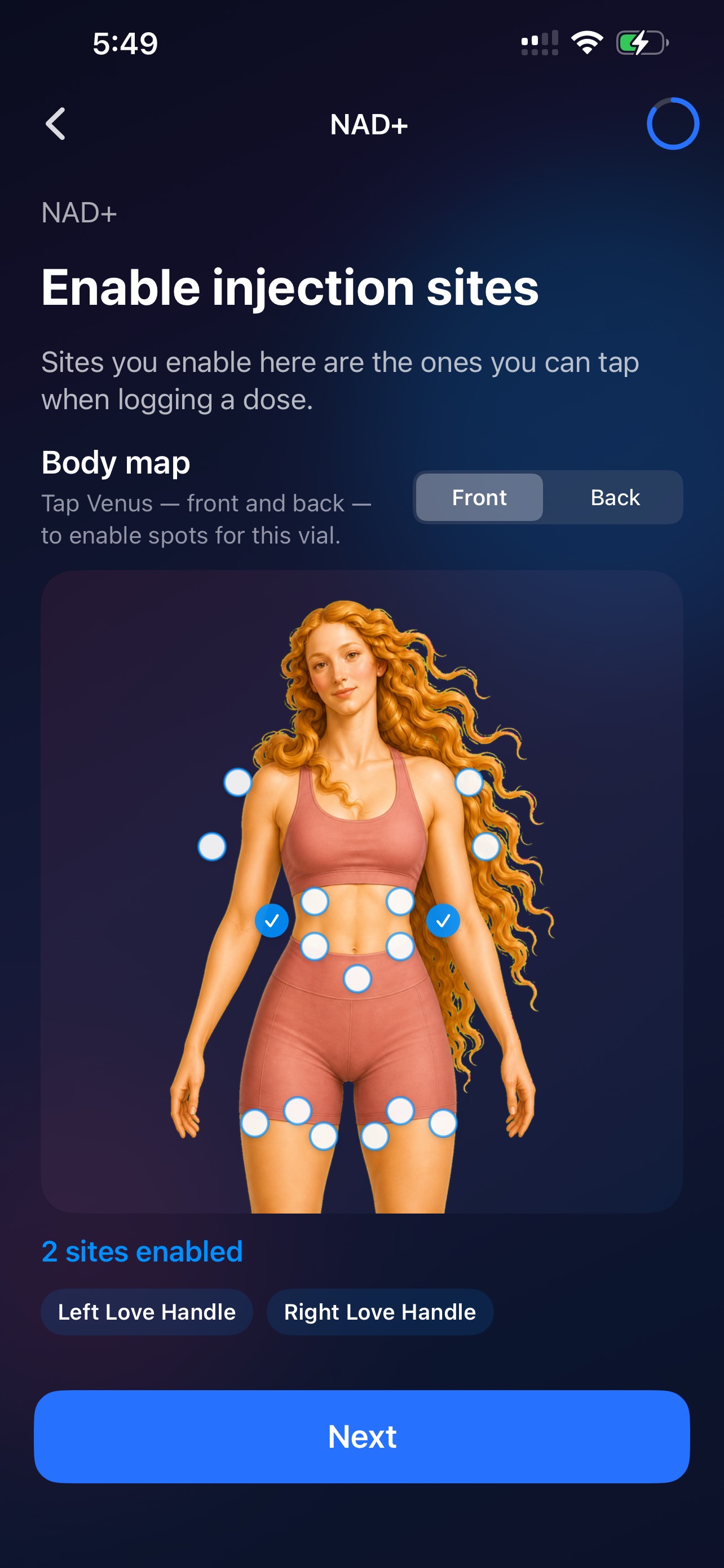Screenshot 10 of Venus Peptide Tracker
