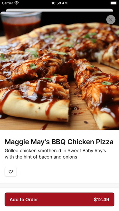 Oven King Pizza iPhone screenshot 4 - Food & Drink app