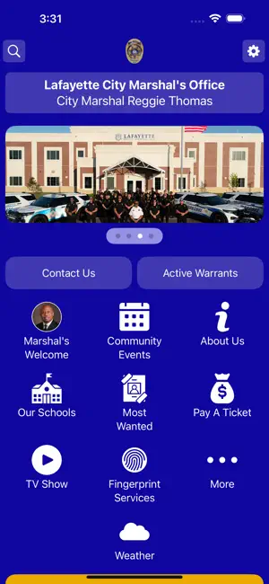 Lafayette LA City Marshal screenshot 1
