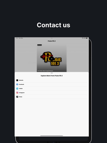 Pulse 101.3 iPad screenshot