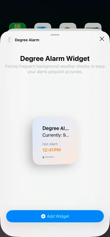 Degree Alarm screenshot 2 of 3