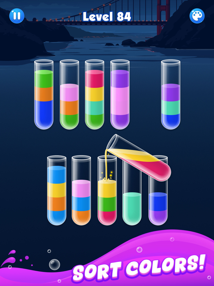 Water Sort - بازی فکری