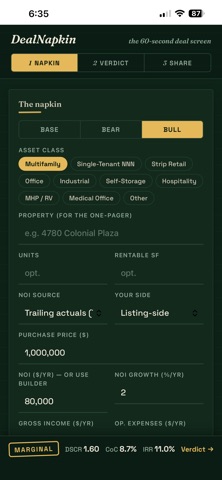 Deal Napkin screenshot