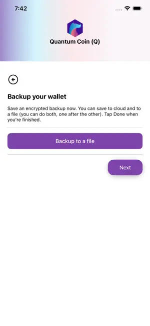 QuantumCoin Wallet screenshot 4