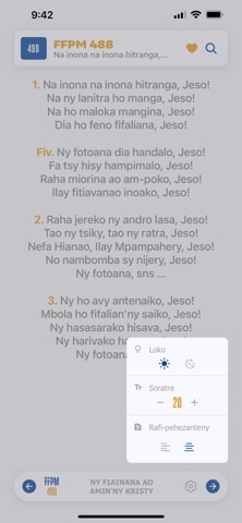 Ny fihirana screenshot