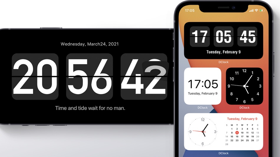 #1. DClock - Digital Flip Clock (iOS) 由: 少杰 施