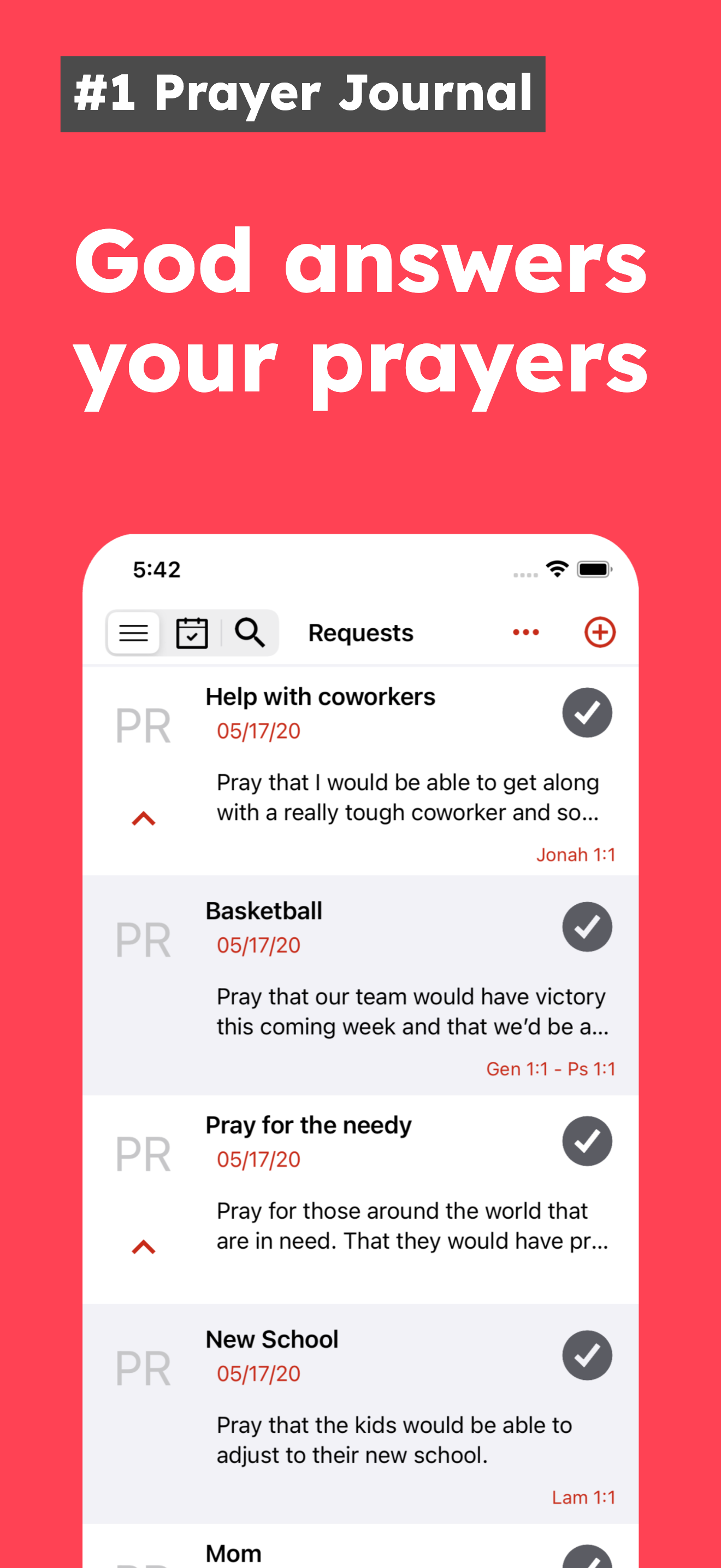 Prayer Journal App - Amen.