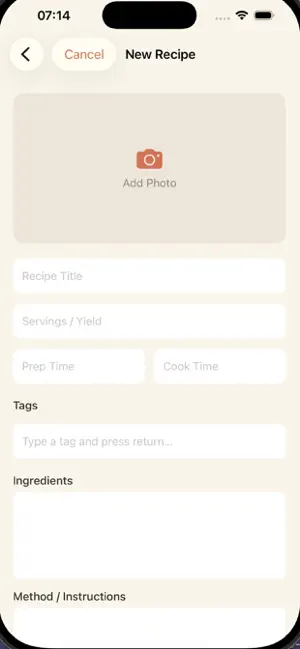 Recipe Journal Pro screenshot 1