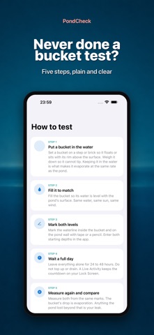 PondCheck: Pool Leak Test screenshot
