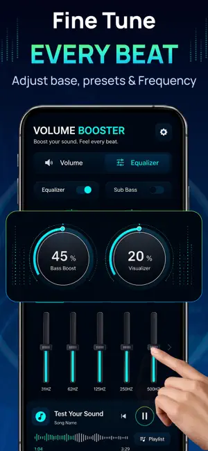 Volume Booster Sound Equalizer screenshot 1