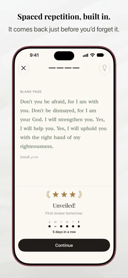 Screenshot 4 di 6 di Bible Veil: Memorize Scripture