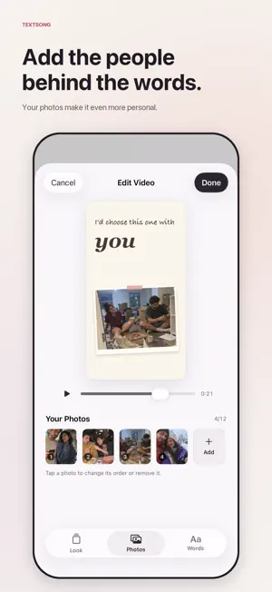 TextSong – Say It With a Song screenshot 3
