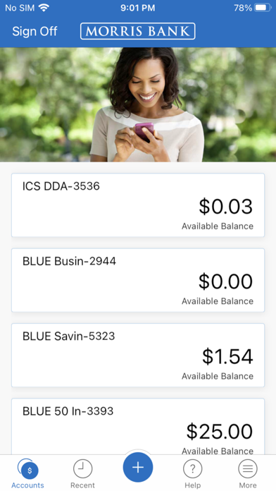 MORRIS BANK BLUEmobile Screenshot