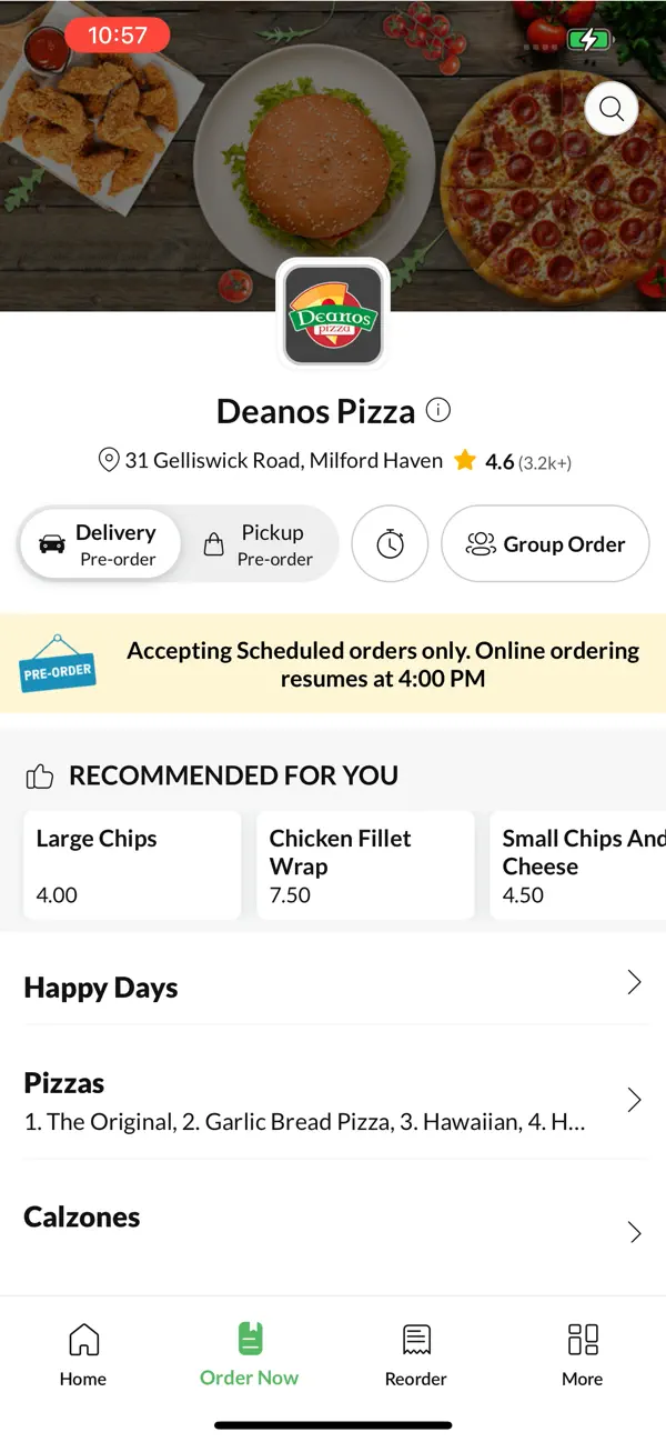 Screenshot #2 pour Deanos Pizza