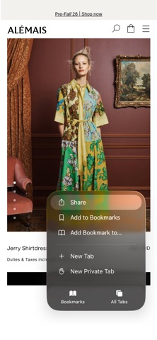 My Bookmarks Bar iPhone screenshot