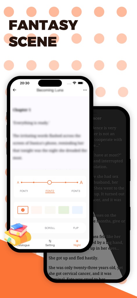 Novelix - This tool empowers users to personalize their reading with diverse 'Font' selections and essential 'Night' mode for comfortable, extended sessions.