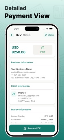 Invoice & Receipt Maker Pro screenshot