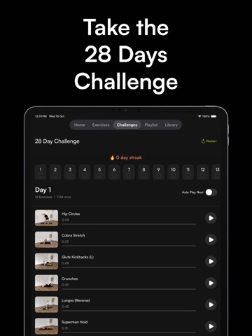 Calisthenics Workout: CalistX iPad screenshot