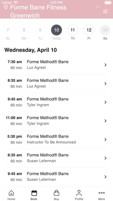Forme Barre Fitness Screenshot
