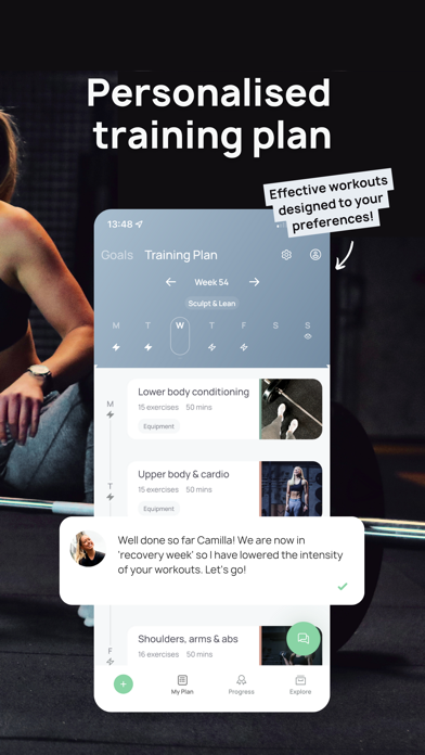trainn - personalised workouts Screenshot