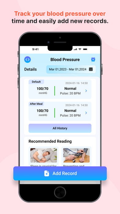 Health Tracker: BP Heart Rate Screenshot