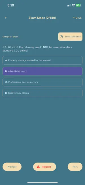 Insurance Test Prep screenshot 3