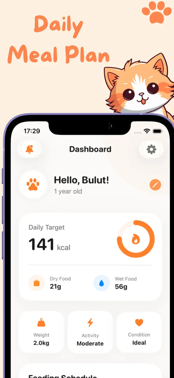 Screenshot #1 pour Happy Cat: Care, Tracking